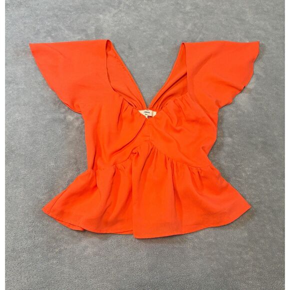 entro Tops - Entro Babydoll Orange Blouse